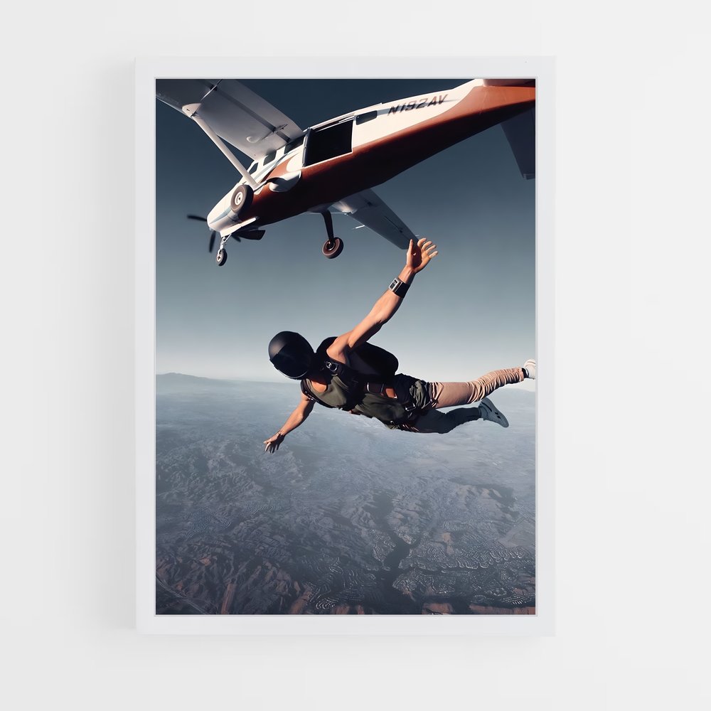 Poster Vol Extrême – affiche Base jump (vue 3)